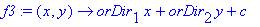 f3 := proc (x, y) options operator, arrow; orDir[1]...