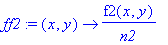 ff2 := proc (x, y) options operator, arrow; f2(x,y)...