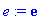 e := exp(1)