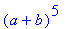 (a+b)^5