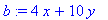 b := 4*x+10*y