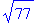 sqrt(77)