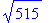 sqrt(515)